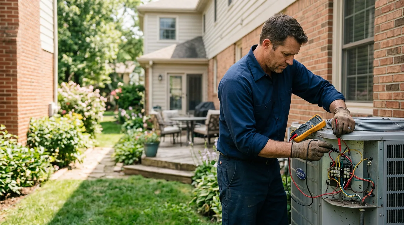 HVAC technician working near Putney, VT